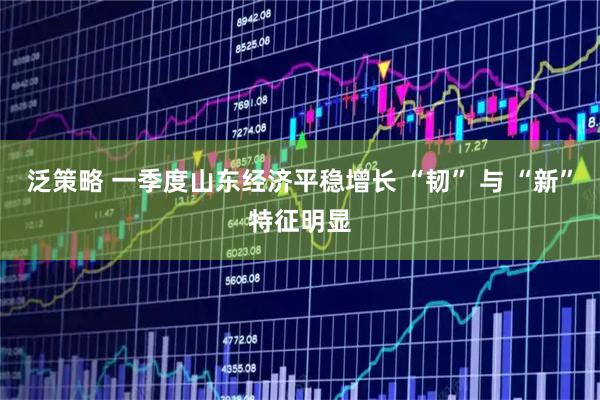 泛策略 一季度山东经济平稳增长 “韧” 与 “新”特征明显