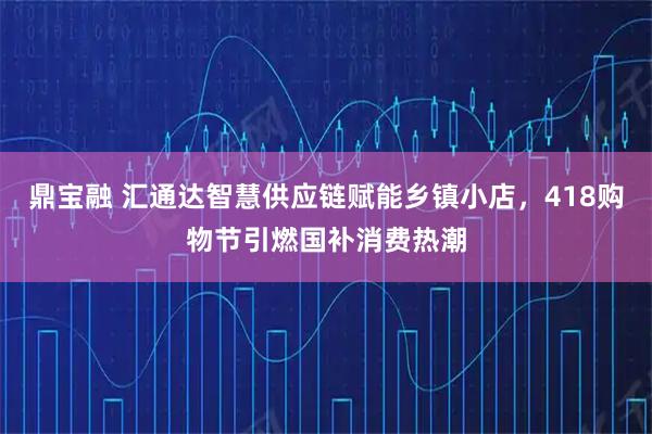 鼎宝融 汇通达智慧供应链赋能乡镇小店，418购物节引燃国补消费热潮