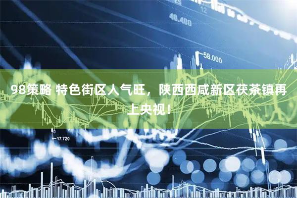 98策略 特色街区人气旺，陕西西咸新区茯茶镇再上央视！